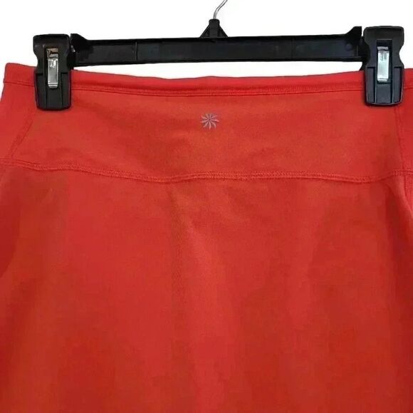 Athleta Women's Tangerine Orange Poly/Spandex Athletic Skort - Picture 7 of 9